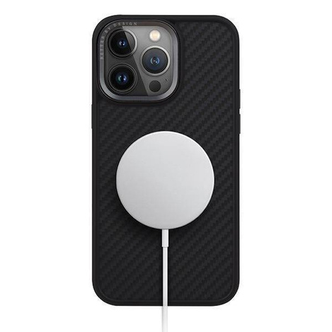 Etui UNIQ Keva Magclick Charging do iPhone 15 Pro Max - czarne