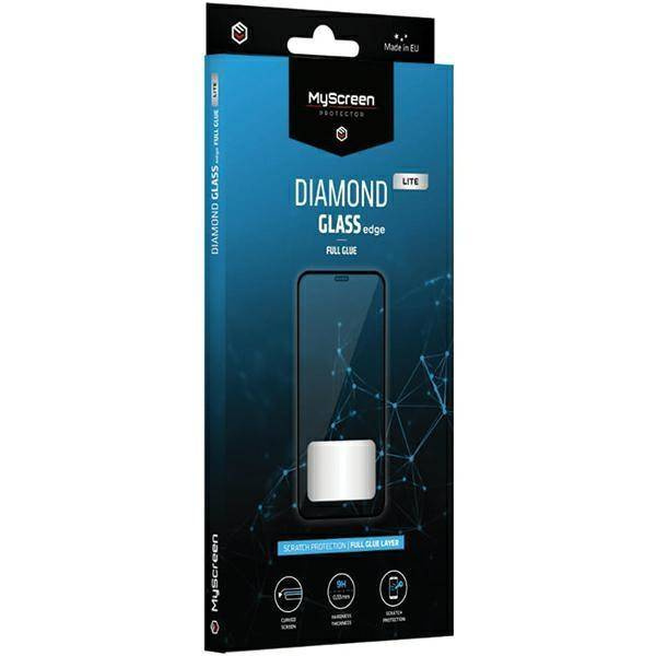Hartowane szkło MyScreen LITE Diamond Glass edge Full Glue do Iphone 15 (6,1") czarne