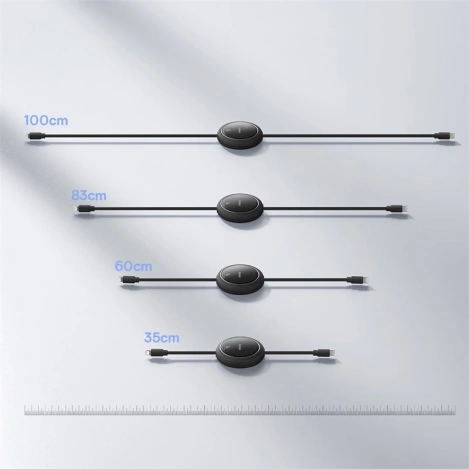 Baseus Free2Pull retractable USB-C / Lightning cable 20W 1m - black