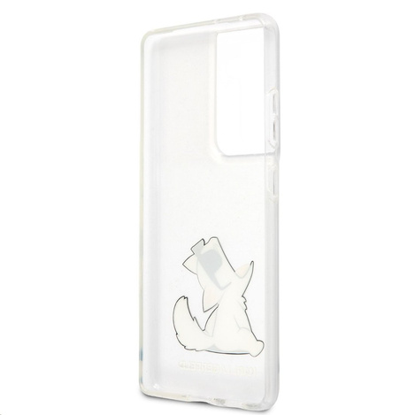 Karl Lagerfeld KLHCS21LCFNRC S21 Ultra G998 hardcase transparent Choupette Fun