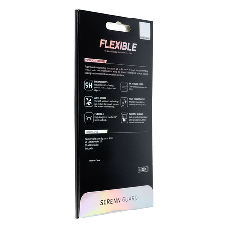 Szkło hybrydowe Bestsuit Flexible 5D Full Glue do iPhone 14 Pro Max czarny
