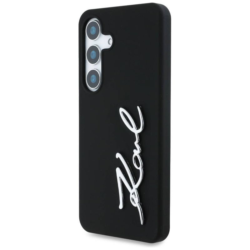 Karl Lagerfeld nakładka HC Silicone Sign Metal Logo do Samsung Galaxy S25 czarna