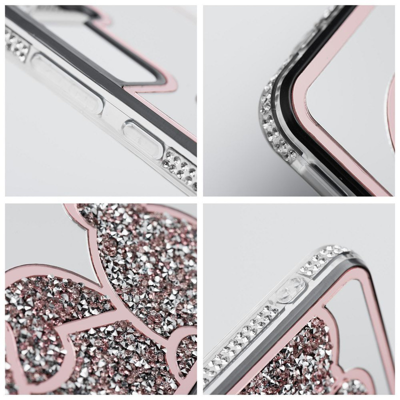 Futerał TEDDY BEAR do SAMSUNG S25 FE różowy