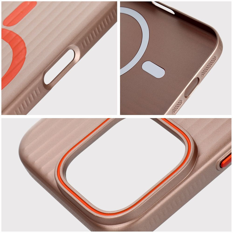Futerał SIMPLY kompatybilny z MagSafe do IPHONE 13 tytan pustynny