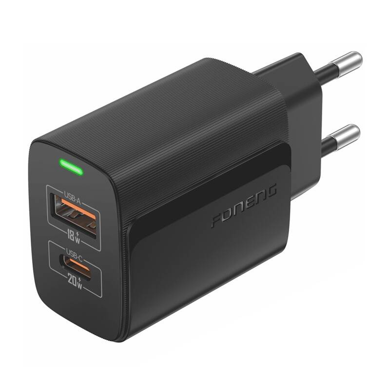 Ładowarka sieciowa Foneng EU66 A+C 2 (PD20W) black