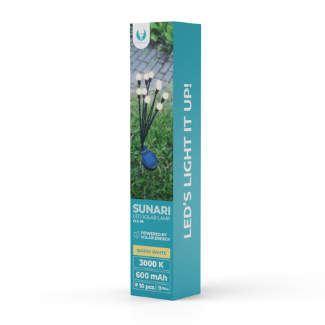 Lampa solarna LED SUNARI FLS-89 świetliki solarne x10 3000K 600mAh Li-Ion Forever Light