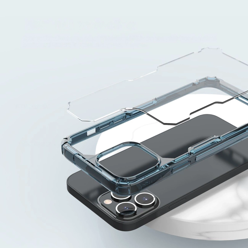 Nillkin Nature Pro case iPhone 14 Pro Max armored cover blue