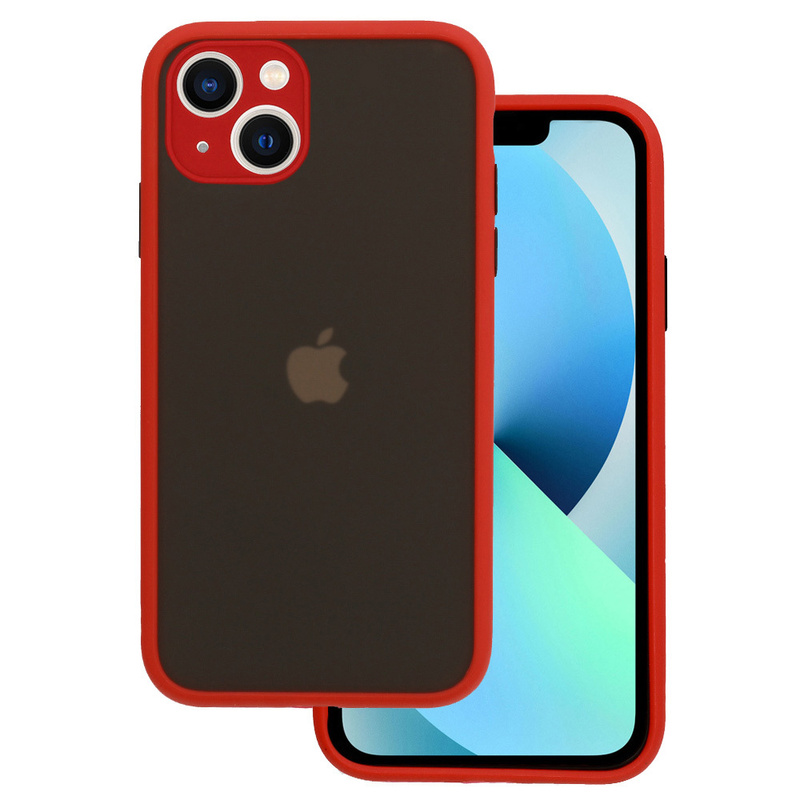 Vennus Color Button Bumper do Iphone 13 Pro Czerwony