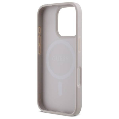 GUESS futerał do IPHONE 16 Pro Max kompatybilny z MagSafe GUHMP16XP4SM4MP (PU 4G Small and Classic) pink