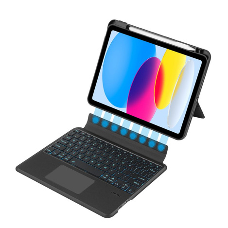 Etui Tech-Protect SC Mag Pen + Keyboard na iPad 10.9" 10 gen. (2022) - czarne