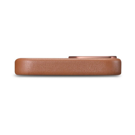 iCarer Case Leather genuine leather case cover for iPhone 14 Plus brown (MagSafe compatible)