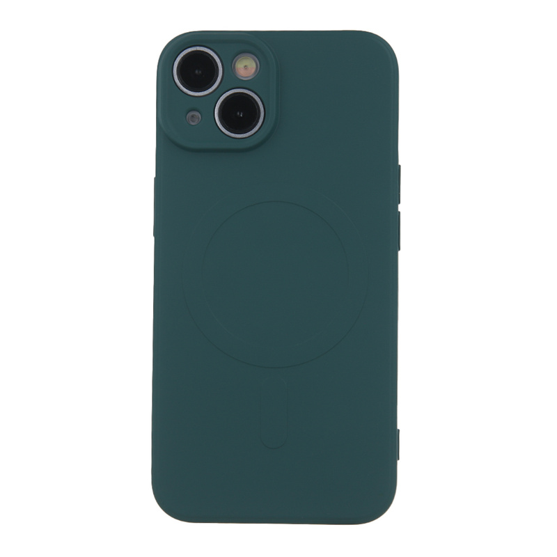 Nakładka Simple Color Mag do iPhone 16 Plus 6,7&quot; ciemnozielona