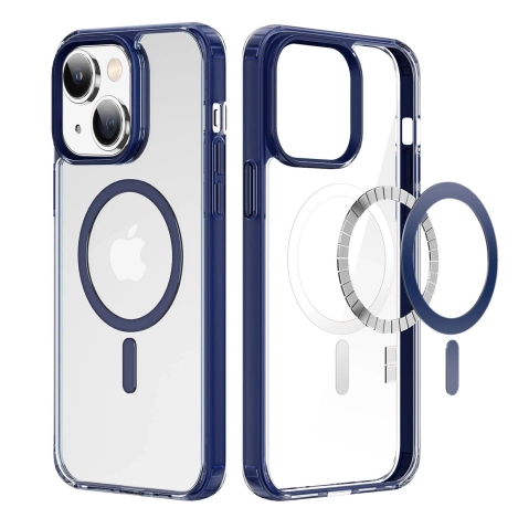 Dux Ducis Clin2 case for iPhone 14 Plus magnetic MagSafe cover blue