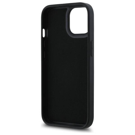 Etui Karl Lagerfeld 3D Rubber Signature na iPhone 15 - czarne