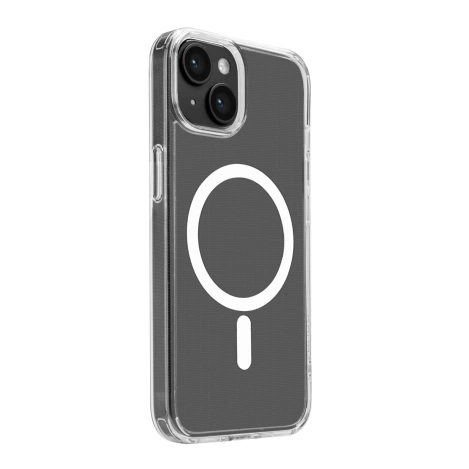 Puro Lite Mag Hülle mit MagSafe für iPhone 15 – transparent