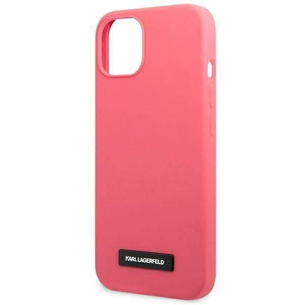 Karl Lagerfeld KLHCP13SSLMP1PI iPhone 13 mini 5,4&quot; Hardcase fuchsia / fuchsia Silicone Plaque