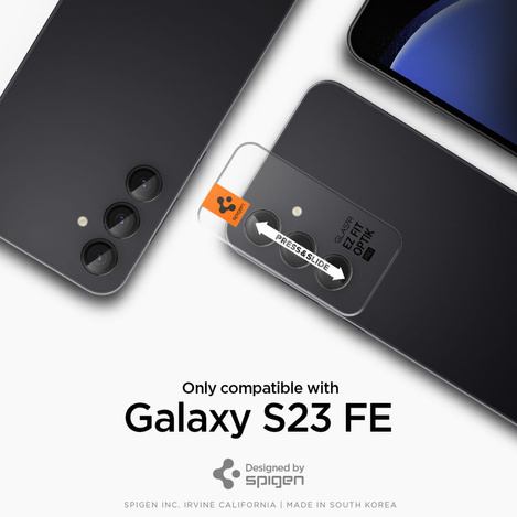 KAMERAABDECKUNG Spigen OPTIK.TR „EZ FIT“ KAMERASCHUTZ 2ER-PACK GALAXY S23 FE SCHWARZ