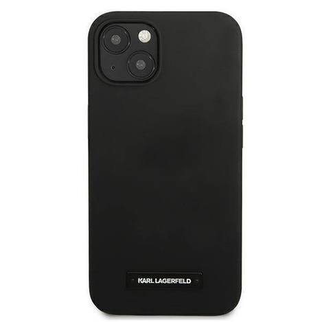 Karl Lagerfeld KLHCP13SSLMP1K iPhone 13 mini 5.4&quot; Hardcase schwarz / schwarze Silikonplakette