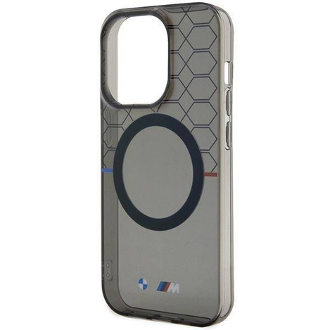 Case BMW BMHMP14XHGPK iPhone 14 Pro Max 6.7" grey/grey hardcase Pattern MagSafe
