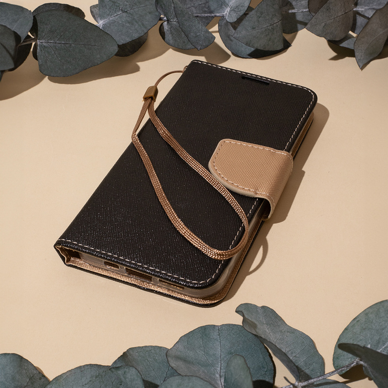 Etui Smart Fancy do iPhone 16 Pro 6,3&quot; czarno-złote