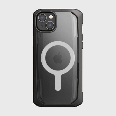 Raptic X-Doria Secure Case für iPhone 14 Plus mit gepanzerter MagSafe-Hülle schwarz
