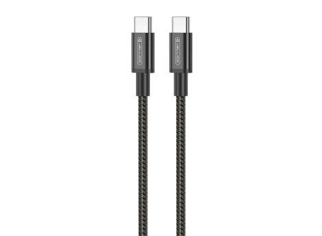 JELLICO kabel B28 USB-C - USB-C PD 60W 1M Czarny
