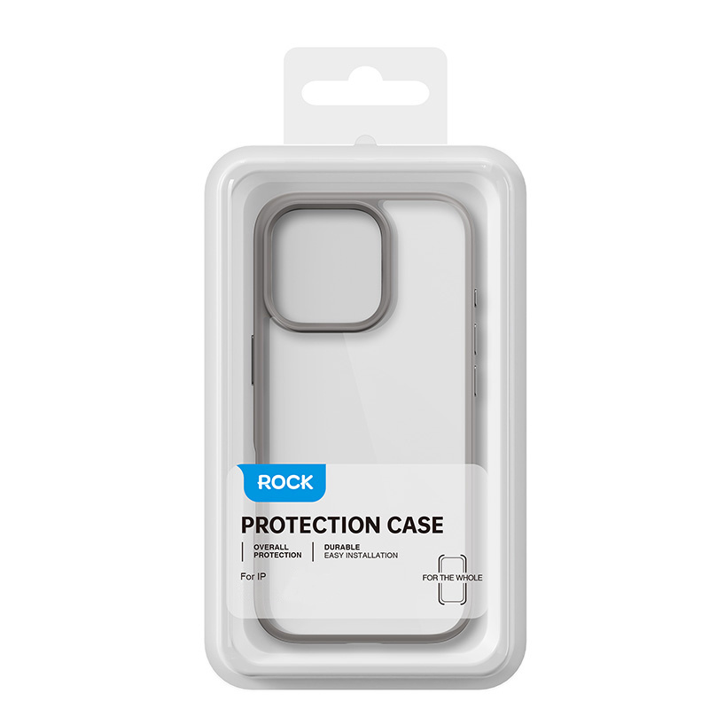 Rock Etui Guard Series do Iphone 16 przezroczysto-czarne