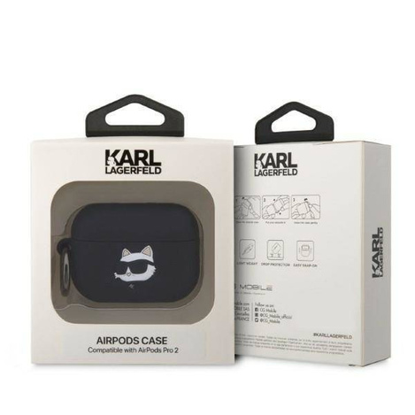 Karl Lagerfeld Silicone NFT Choupette Head 3D - Etui AirPods Pro 2 (czarny)