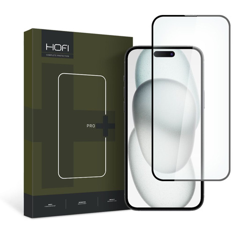 Gehärtetes Glas APPLE IPHONE 15 HOFI Glass Pro+ schwarz