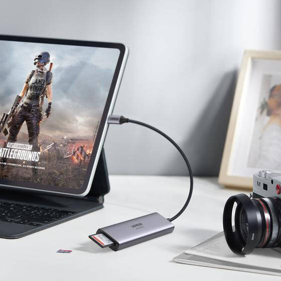 Ugreen 6in1 multifunctional USB Type C HUB - 3x USB 3.2 Gen 1 / HDMI 4K 60Hz / SD and TF memory card reader gray (60383 CM511)