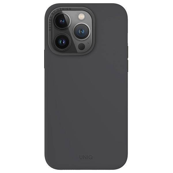 Schutzhülle APPLE IPHONE 15 PRO UNIQ Lino Hue Magclick Charging grau