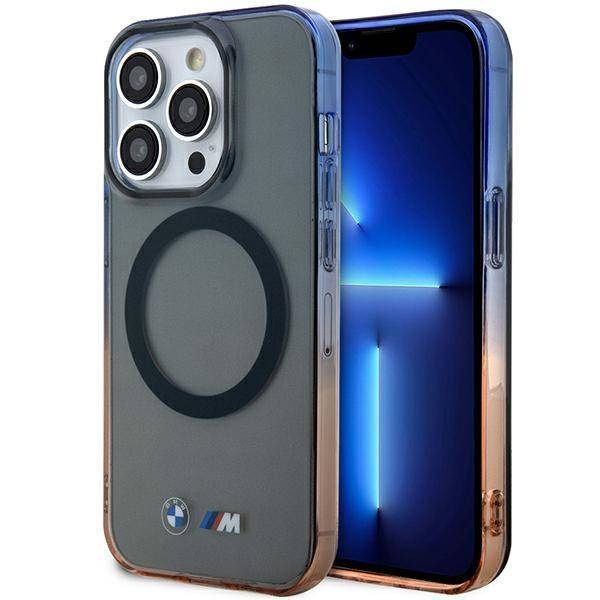 Case BMW BMHMP14LHTGE iPhone 14 Pro 6.1&quot; grey/grey hardcase Gradient Bumper MagSafe