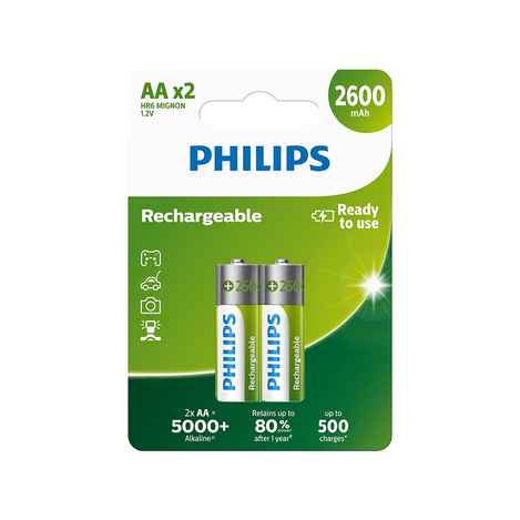 PHILIPS Bateria akumulatorowa AA NiMH 2600mAh 2szt.