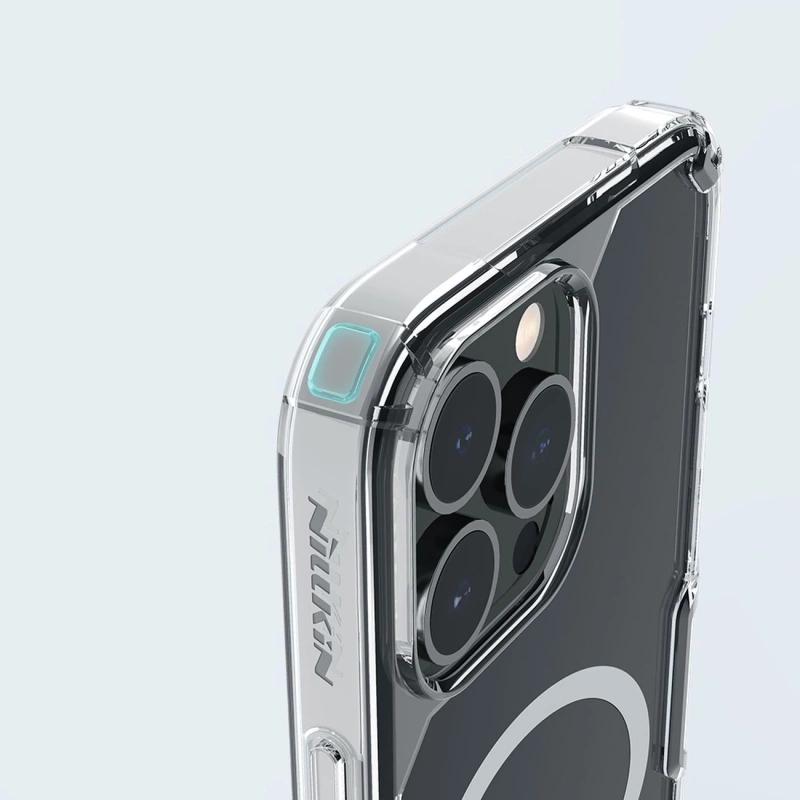 Nillkin Nature Pro Magnetische Hülle iPhone 14 Pro magnetische Hülle MagSafe blau