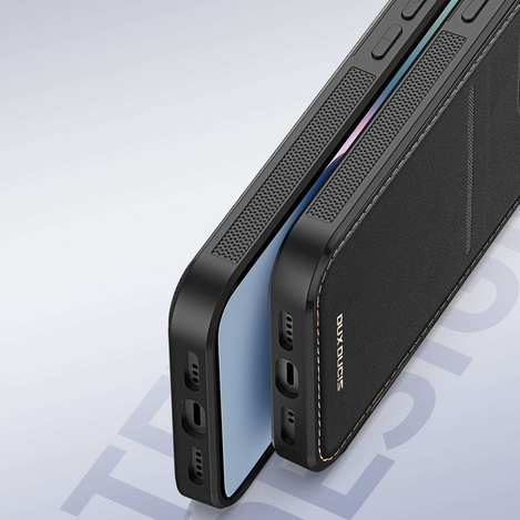 3 in 1 Case for iPhone 14 Plus with MagSafe Wallet RFID Blocking Stand Dux Ducis Rafi Mag - Black