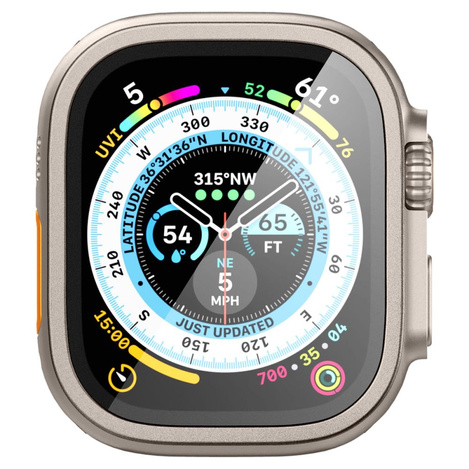 GEHÄRTETES GLAS Spigen GLAS.TR SLIM PRO Apple Watch ULTRA (49 MM) TITAN