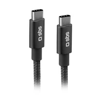 TECABLETCC20BK SBS-Kabel USB-C – USB-C 25 W Power Delivery 1,5 m – grau