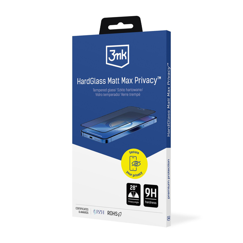 3MK HardGlass Matt Max Privacy iPhone 13 Pro Max/14 Plus
