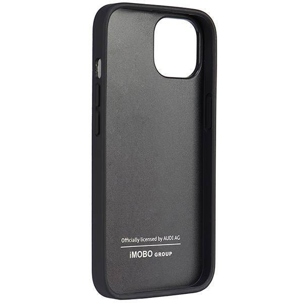 Audi Synthetic Leather iPhone 14 6.1&quot; black/black hardcase AU-TPUPPCIP14-TT/D1-BK
