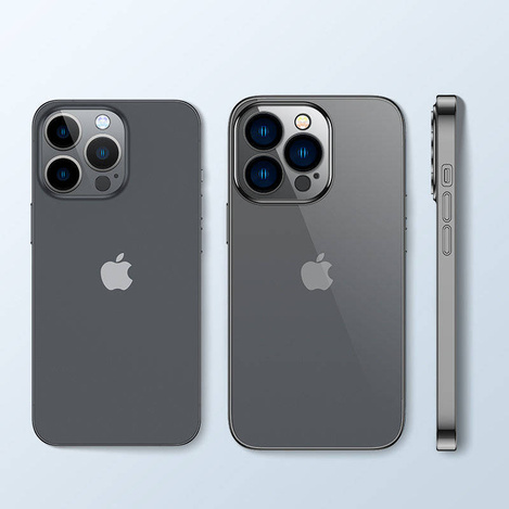 Joyroom 14Q Case für iPhone 14 Hülle mit Metallrahmen schwarz (JR-14Q1-black)
