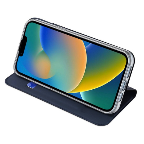 Dux Ducis Skin Pro Holster Flip Cover für iPhone 14 Max blau