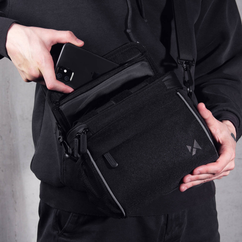 Wozinsky Fahrrad Lenkertasche Fahrrad Umhängetasche schwarz (WBHBB-01)