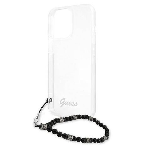 Guess nakładka do iPhone 13 Pro / 13 6,1" GUHCP13LKPSBK przeźroczysta hard case Black Pearl