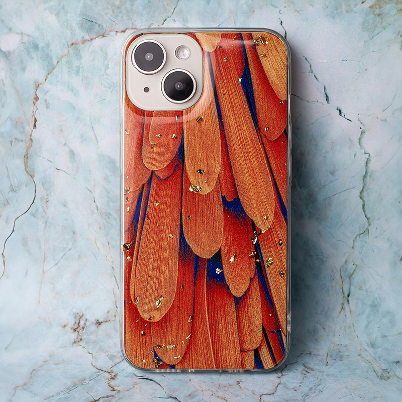 Nakładka Gold Glam do Samsung Galaxy A14 4G / A14 5G Orange