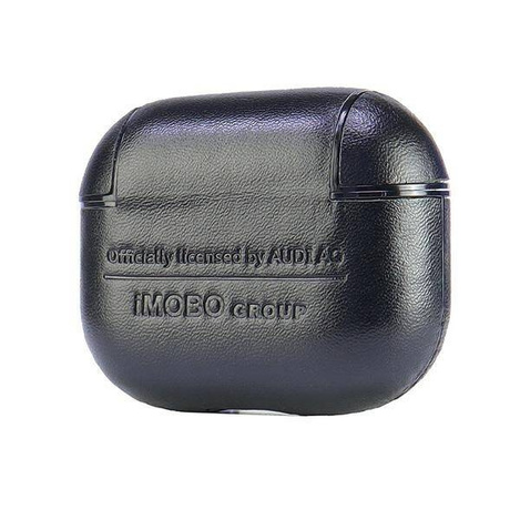 Original Case APPLE AIRPODS 3 Audi Leather Big Logo Cover (AU-AP3-GT/D3-BK) black