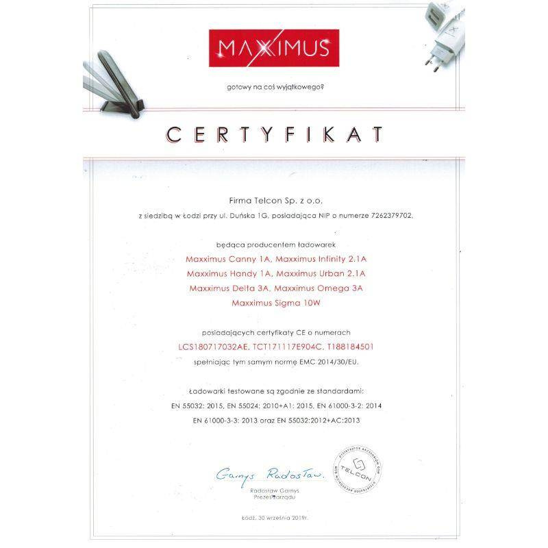 Ładowarka sieciowa Maxximus Delta 3A QC 3.0