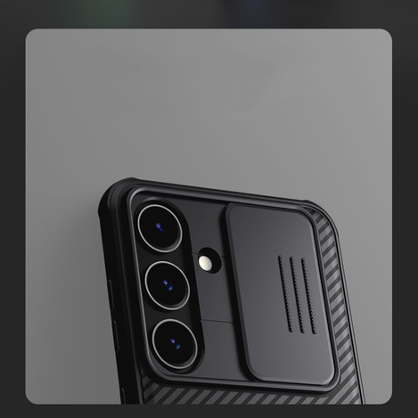 Nillkin CamShield Pro Panzerhülle mit Kameraabdeckung für Samsung Galaxy S24+ – Schwarz