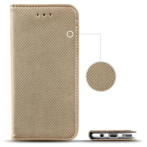 Etui SAMSUNG GALAXY A32 4G portfel z klapką Flip Magnet złote