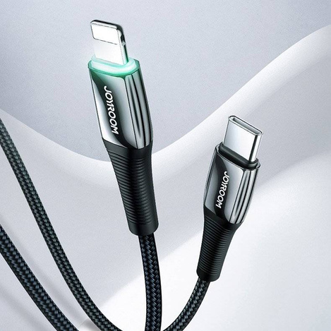 Joyroom kabel przewód USB Typ C - Lightning Power Delivery 20W 2,4A 1,2m czerwony (S-1224K2 Red)