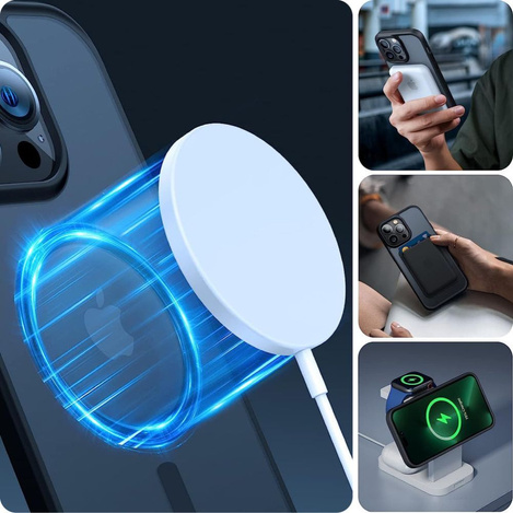 Etui IPHONE 11 Tech-Protect Magmat MagSafe transparentne czarne